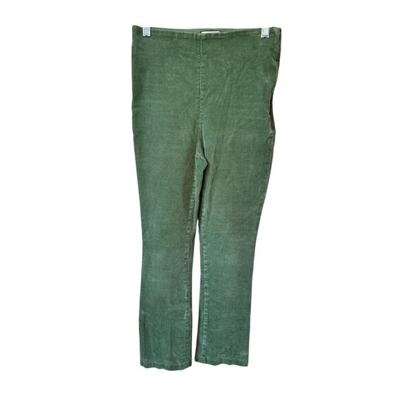 TUCKERNUCK Green Corduroy Ashford Pants Size Small $148 MSRP High Waisted *Flaw - Picture 2 of 11